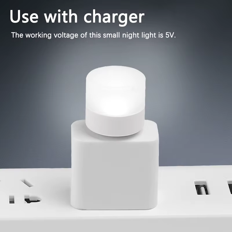 Lampe LED ronde à prise USB pour la Protection des yeux, idéale pour la lecture, compatible avec les