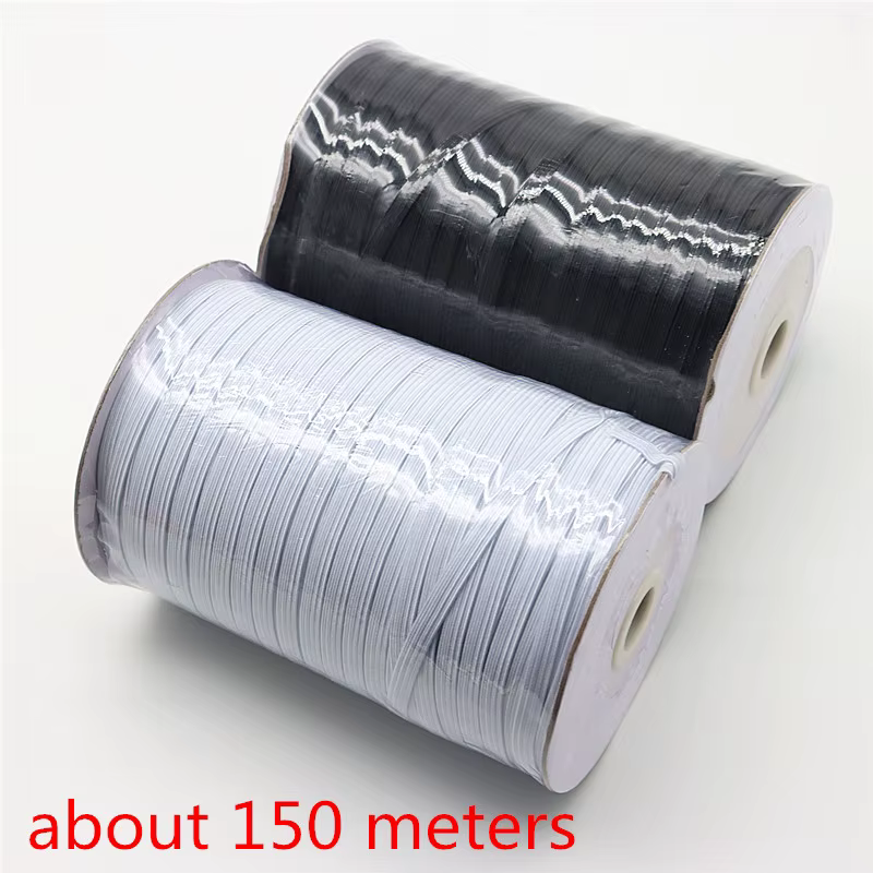 5m 10m 20m 40m 90m bande élastique 6mm couleur couture ménage élastique bande élastique vêtement acc