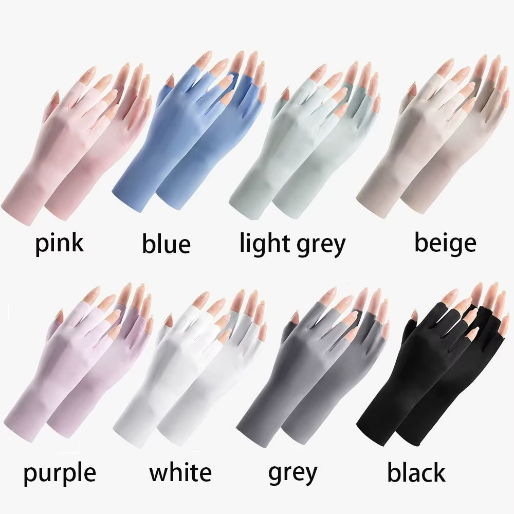 Gants de Protection solaire Anti-UV, pour protéger la peau des doigts, Protection UV des ongles, gan