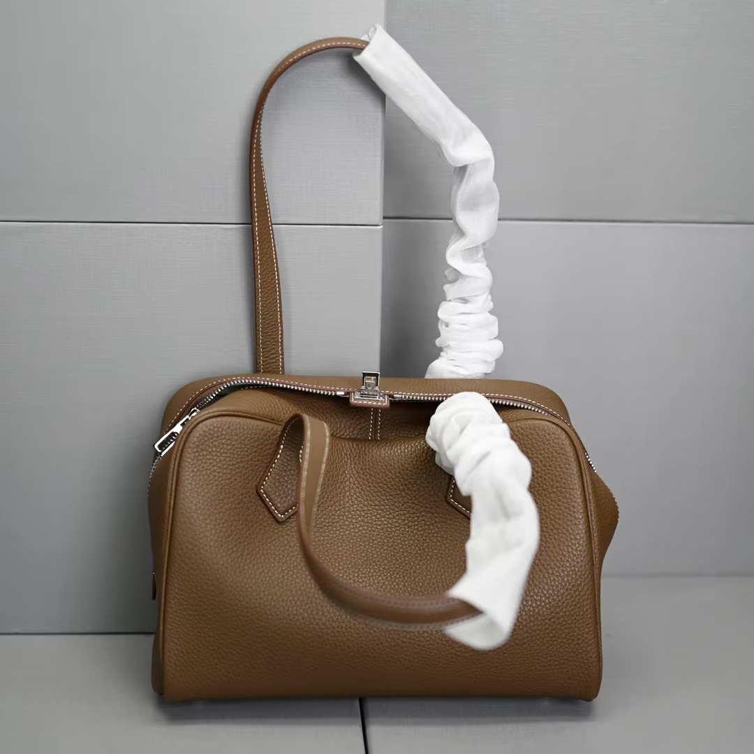 Sac à main en cuir véritable pour femme, couche supérieure, sensation avancée, nouveau modèle à la m