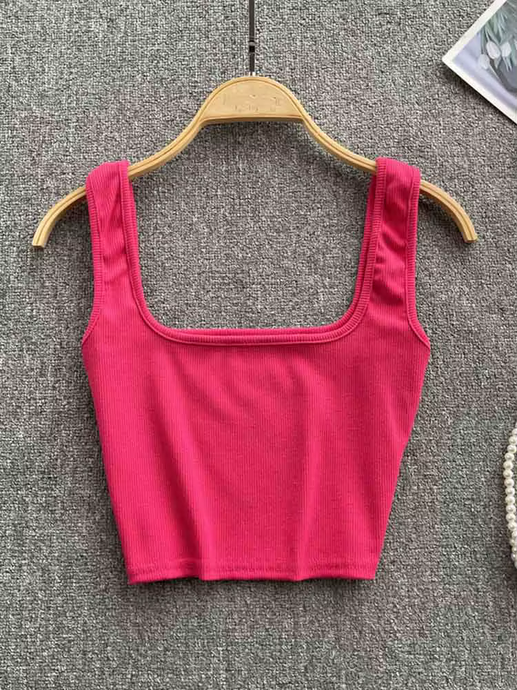 Haut court dos nu pour femme, chemisier à fond, coupe couvertes, solide, précieux, sexy, Y2K