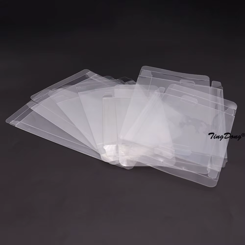 Boîte à cartouches de jeu transparente, 10 pièces, étui de protection en plastique PET pour jeux CIB