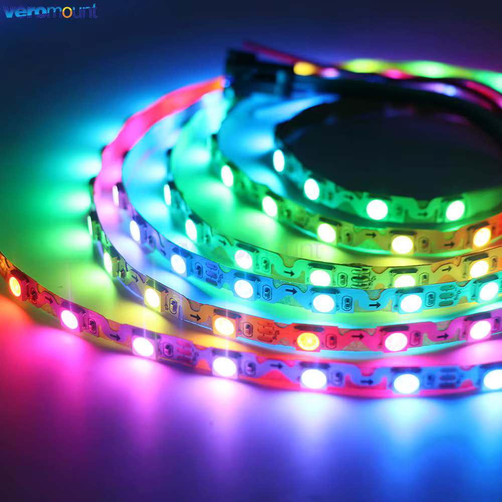 6mm étroit avec PCB S forme Flexible libre flexion WS2812B 5050 SK6812 3535 SMD adressable Pixel LED