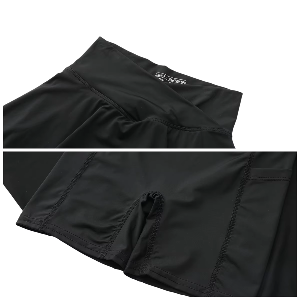 Jupe-Short Sportive pour Tennis avec Poches Latérales et Taille Haute – Tenue Active pour Filles, En