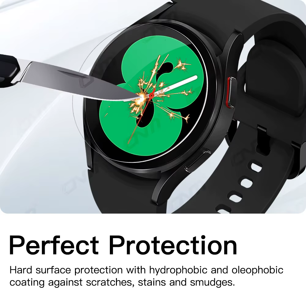 Verre trempé 9H pour Samsung Galaxy Watch 7/6/5/4 40/44mm Classic 43/47mm Pro, protecteur d'écran, F