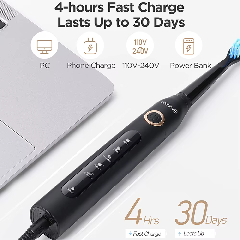 Fairywill hydropulseur Oral Rechargeable Portable dentaire 3 Modes réservoir d'eau pour les dents 30