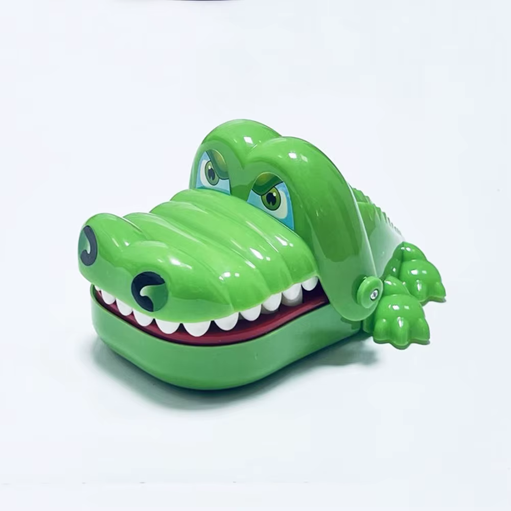 Jouets de dents de crocodile pour enfants, morsures de crocodile, entraînement de réaction des doigt