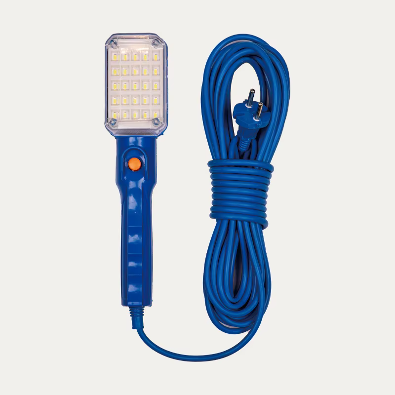 Lampe de travail portable 20W 25 LED pour atelier, éclairage de garage 220V, lampe d'inspection magn