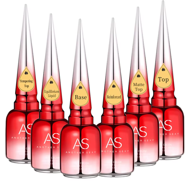 AS 15ml diamant couche de finition Gel vernis à ongles tremper UV LED Gel vernis sans essuyage haute