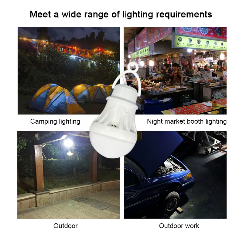Lanterne portable, lampes de camping, ampoule USB 5W, outil multifonctionnel pour le camping en plei