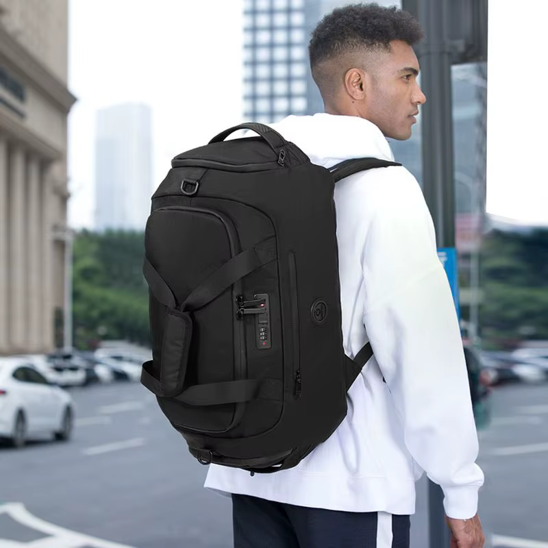 OZUKO hommes voyage sacs polochon grande capacité sacs à main de sport avec sac à chaussures poche h
