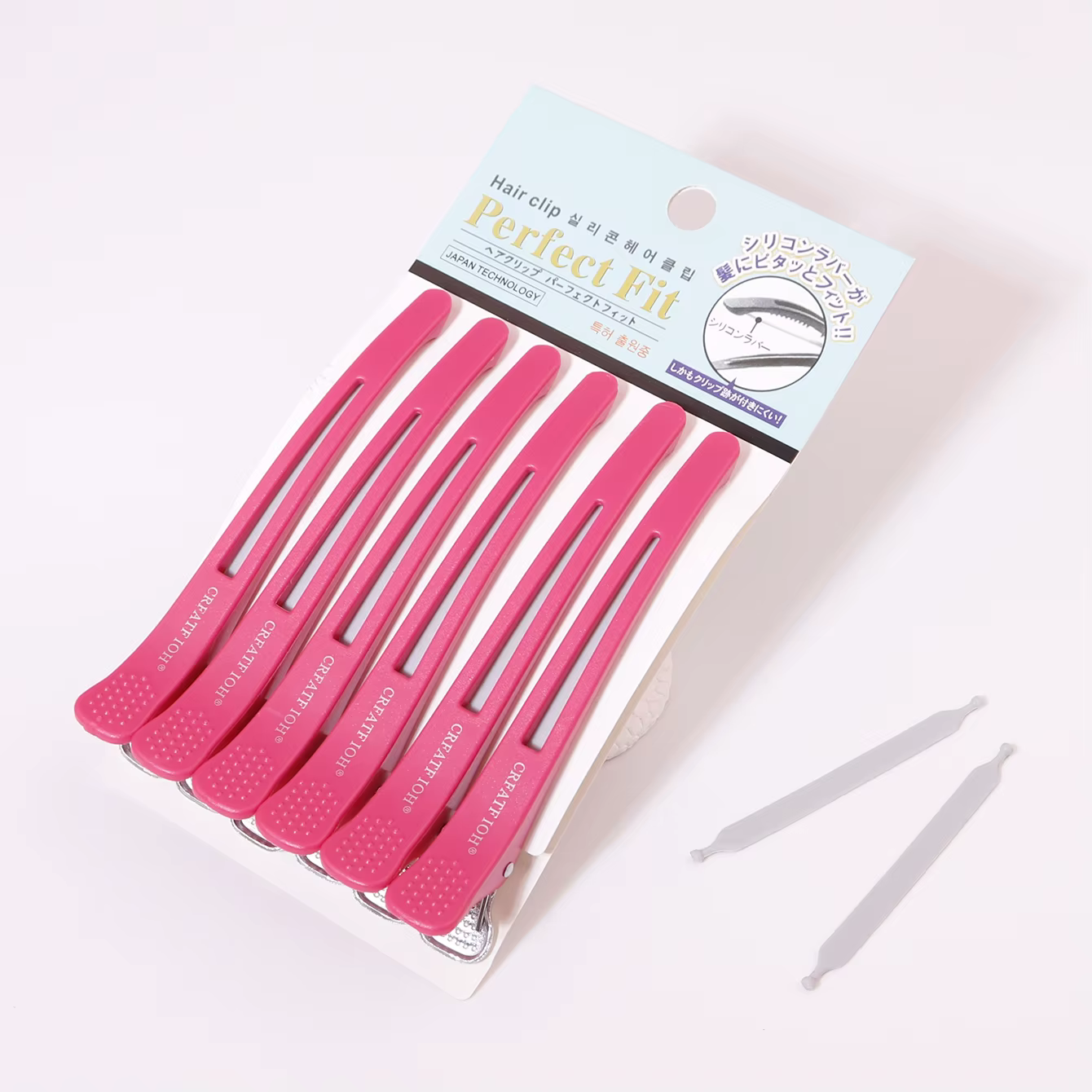 Épingle à cheveux longue à pince sans couture, 6 pièces, épingles à cheveux sans pli, épingle à chev