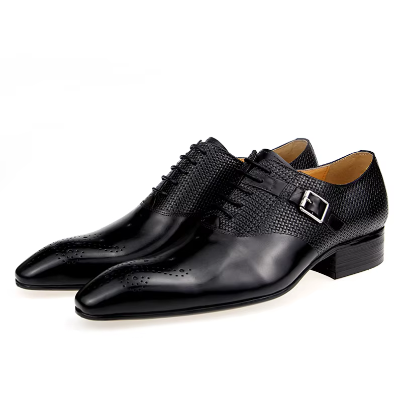Chaussures formelles en cuir véritable pour hommes, mode Zapato Social, robe de mariée, mocassins im