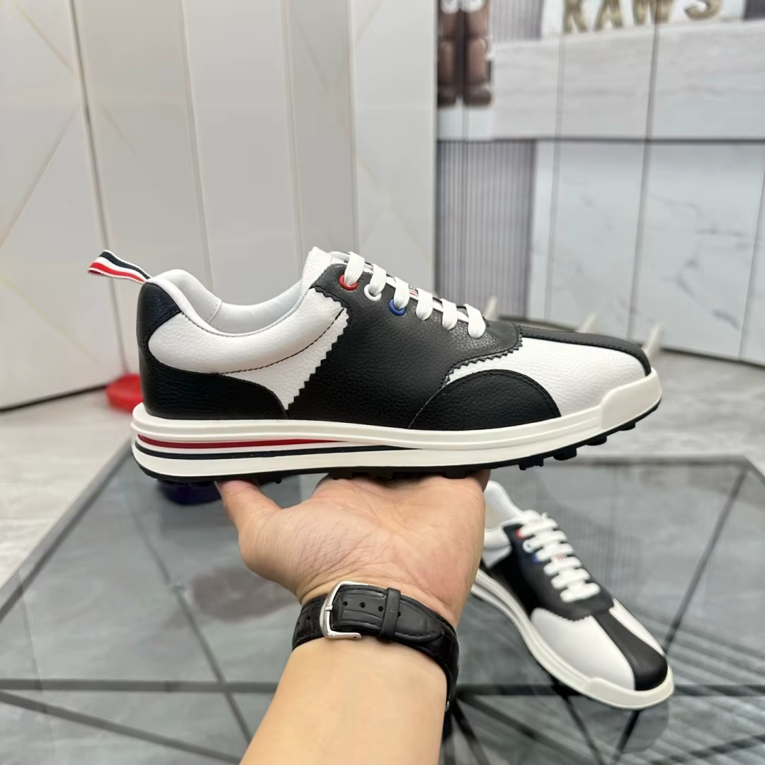 Baskets décontractées faites à la main, chaussures de luxe pour hommes, doublure en peau de mouton,