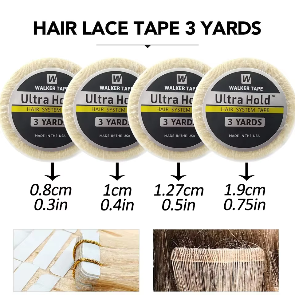 Ruban adhésif double face pour système capillaire Ultra Hold, 3 yards/12 yards/36 yards, pour extens