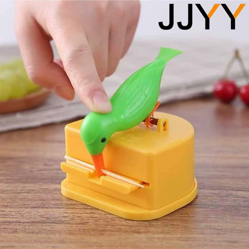 JJYY boîte de rangement de cure-dents détachable boîte de cure-dents d'oiseau distributeur automatiq