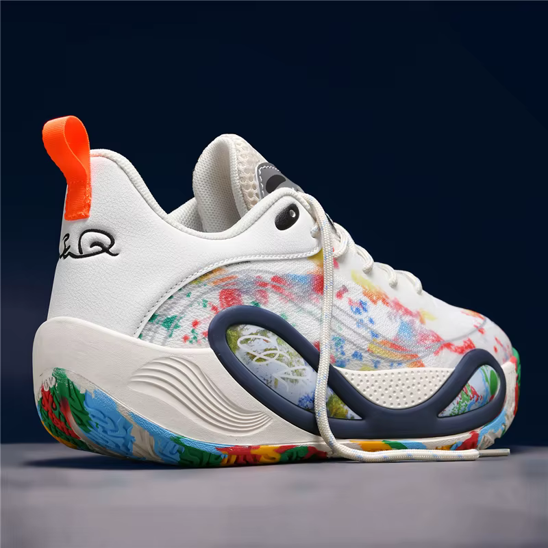 Chaussures de basket-ball pour hommes, respirantes, antidérapantes, portables, pour course à pied, e