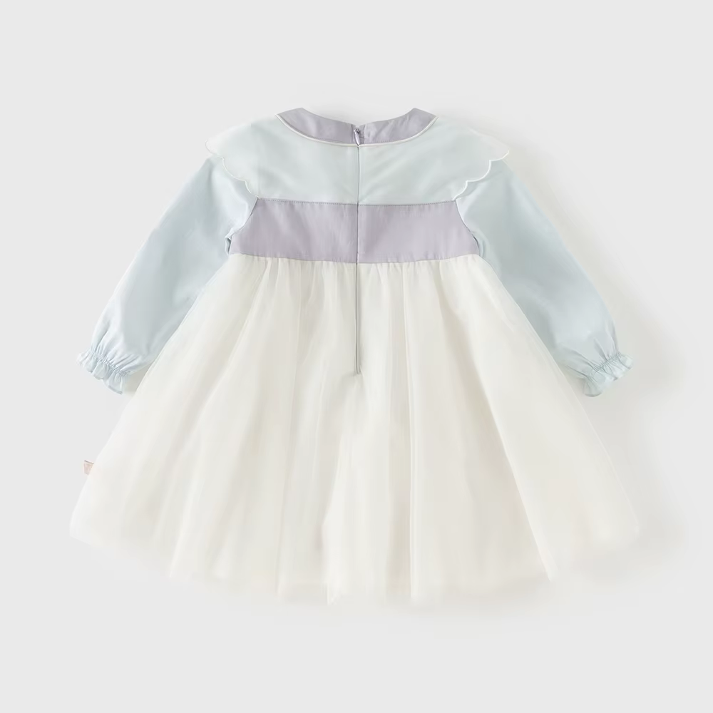Dave Bella robe en maille pour filles printemps automne bébé charme robes d'extérieur Style chinois 