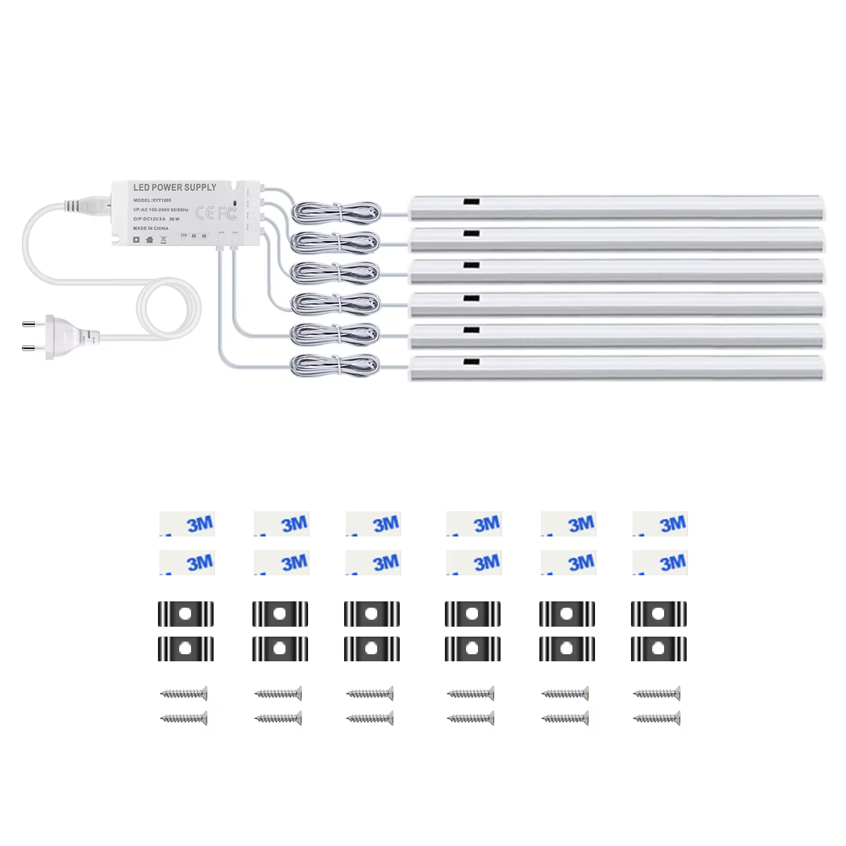 Salle de bains cuisine LED sous armoire lumière main balayage capteur de mouvement interrupteur 12V 