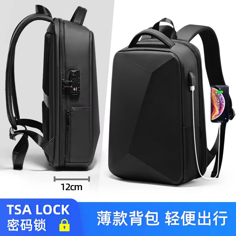 Noir ordinateur intelligent sacs pour ordinateur portable pour hommes sac à dos nouveau étanche étud