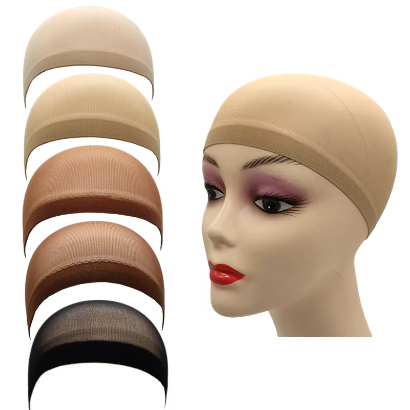 1/6/12 sacs maille en Nylon ventilé bas nu bonnet de perruque filets à cheveux extensible extrémité 