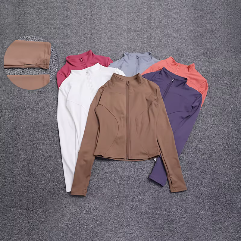 Veste de Sport pour femmes, chemise à manches longues, manteau d'entraînement, vêtements d'entraînem