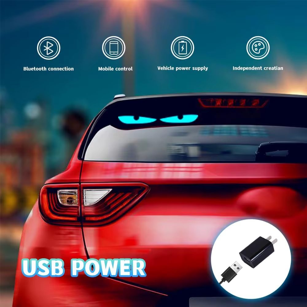 Lumières œil du diable LED 16x32 pour pare-brise de moto, panneau de pixels matriciel Programmable a