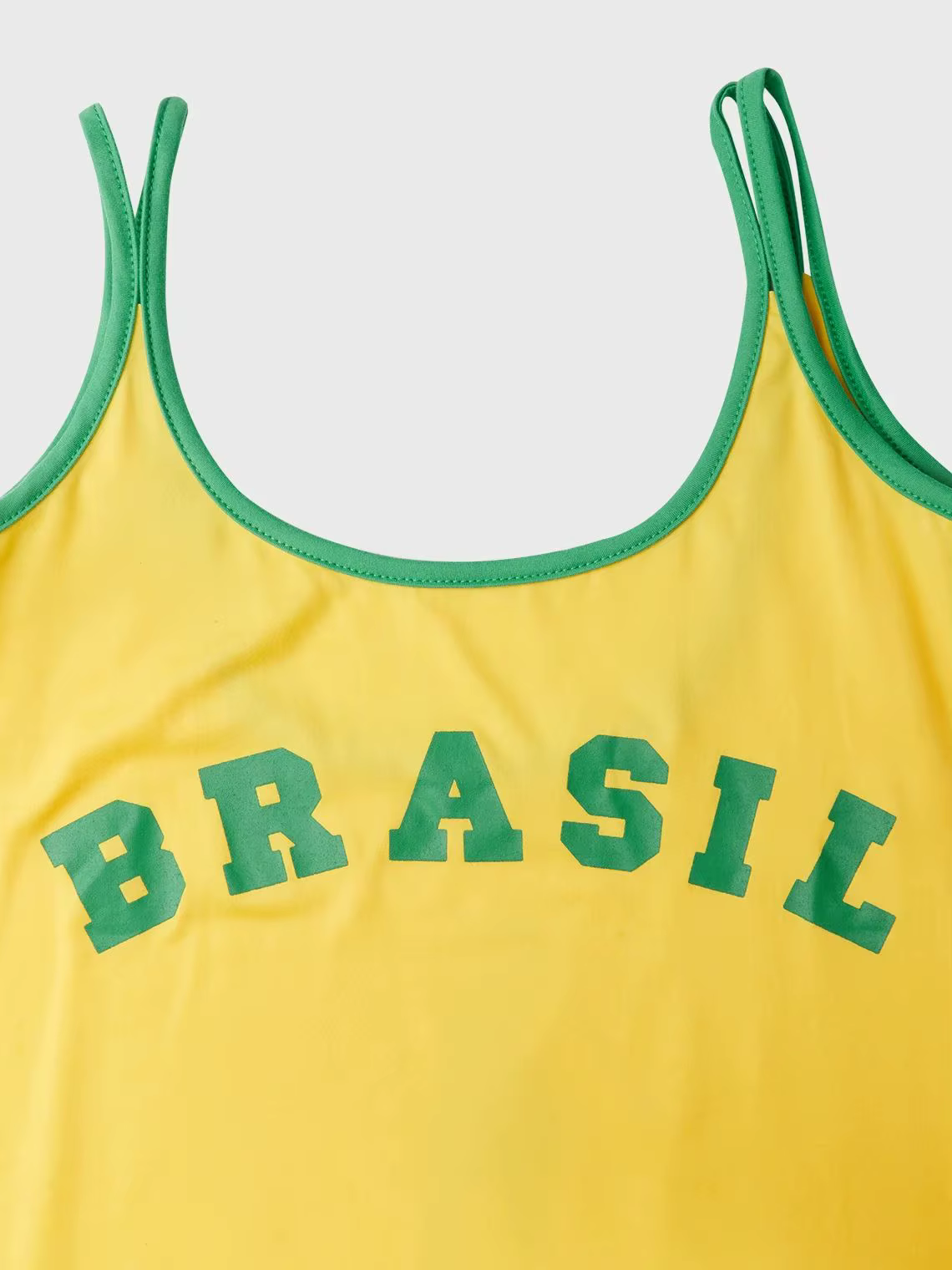 BRASCanon-Mini robe jaune imprimée avec lettres pour femme, tenue de soirée sexy, streetwear, décont