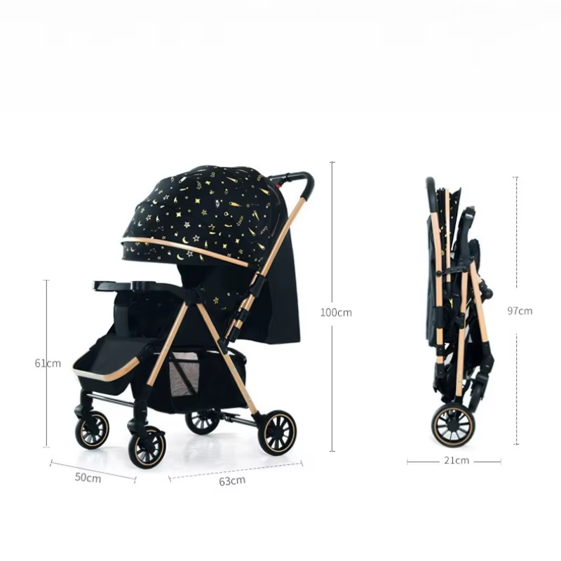 Poussette double détachable pour deuxième enfant, peut s'asseoir ou s'allonger, poussette pliable po