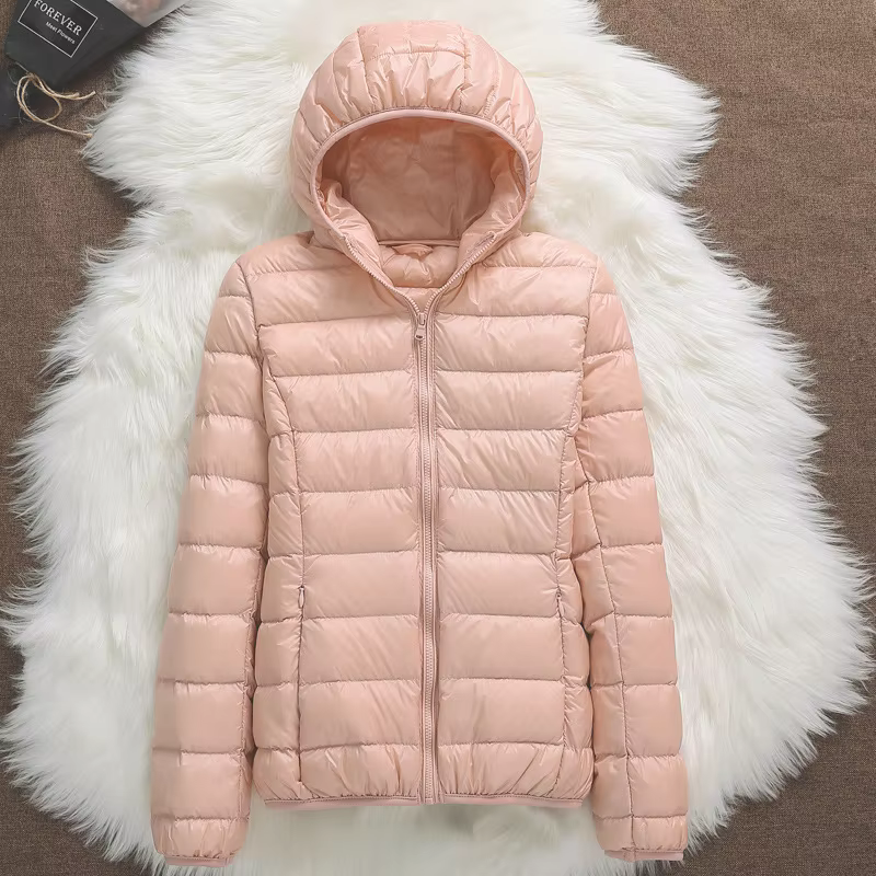 Doudounes à capuche ultralégères pour femmes, 2023 duvet de canard blanc, parkas pliables décontract