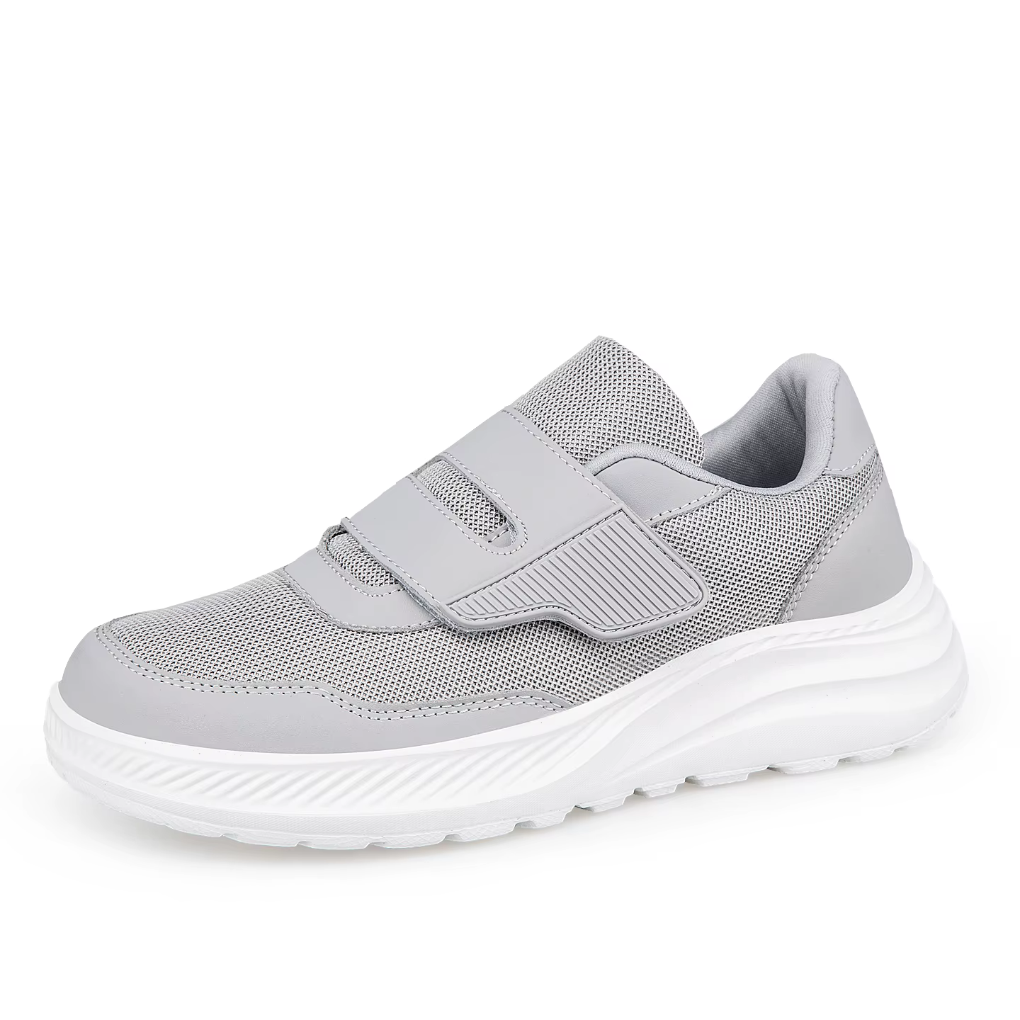 Chaussures ouvertes à large boîte à orteils réglables pour personnes âgées, chaussures pour diabétiq