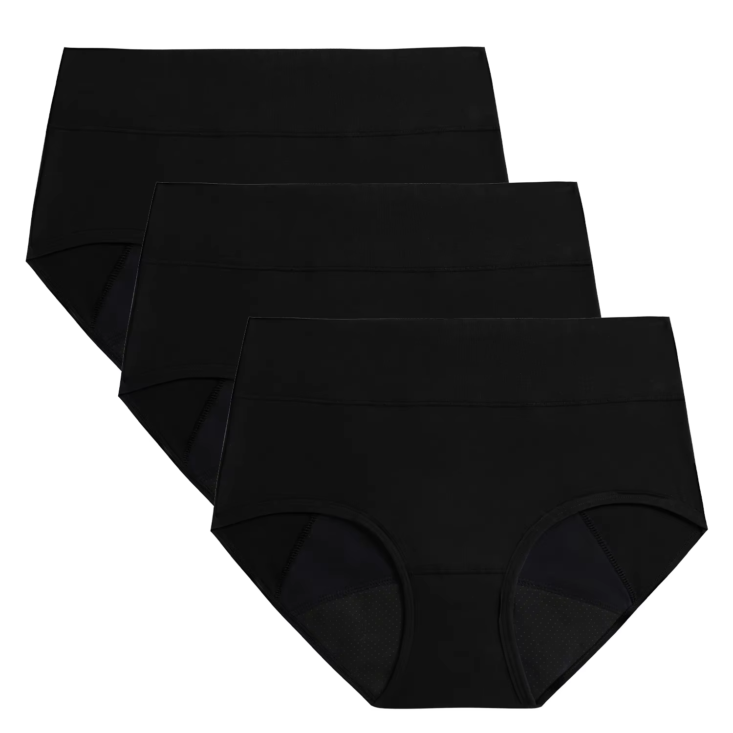 Molasus 3 pièces femmes période menstruelle culottes haute absorption étanche taille haute sous-vête