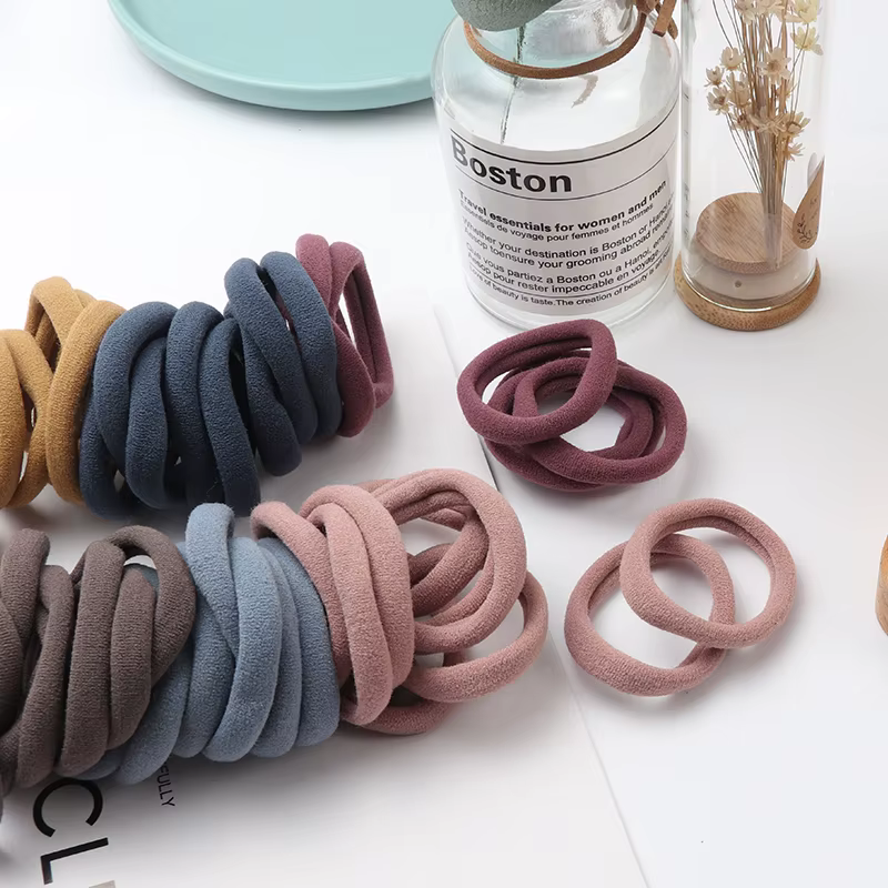 Bandes élastiques en caoutchouc de nylon pour filles, accessoires pour cheveux, porte-queue de cheva