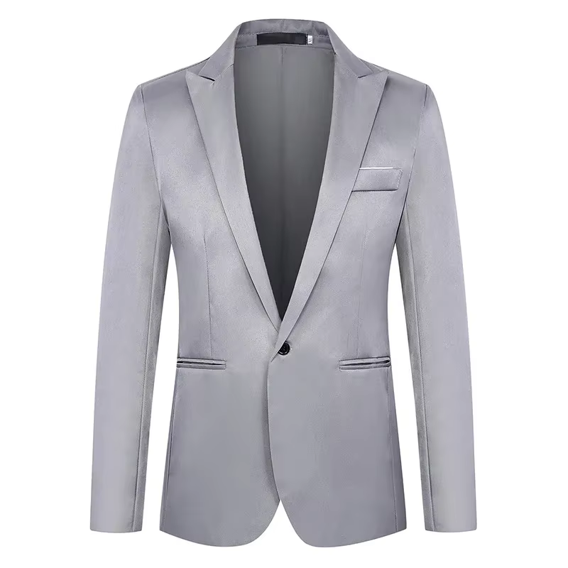 Veste de costume d'affaires décontractée pour hommes, tendance, légère, luxueuse, Slim, sans repassa