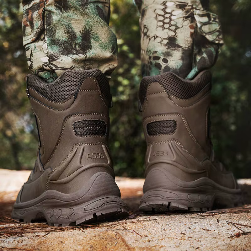 Bottes d'extérieur de marque pour hommes, chaussures d'escalade à lacets, imperméables, antidérapant