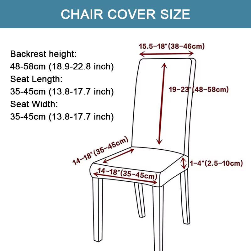 Housse de chaise Jacquard imperméable, extensible, protection de chaise de salle à manger, pour cuis