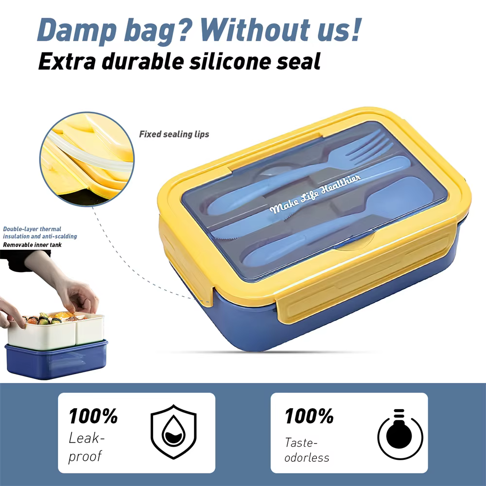 Boîte à lunch portable pour enfants, chauffe-aliments, récipient alimentaire pour enfants au micro-o