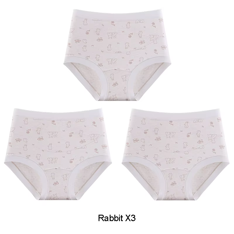 Culotte post-partum respirante en coton pour femmes, vêtements intimes de dessin animé pour femmes, 