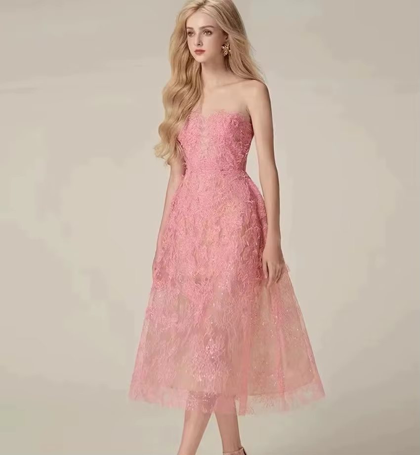 Robe de soirée de luxe pour femmes, col rond, sans manches, Patchwork, dentelle, maille florale, pai