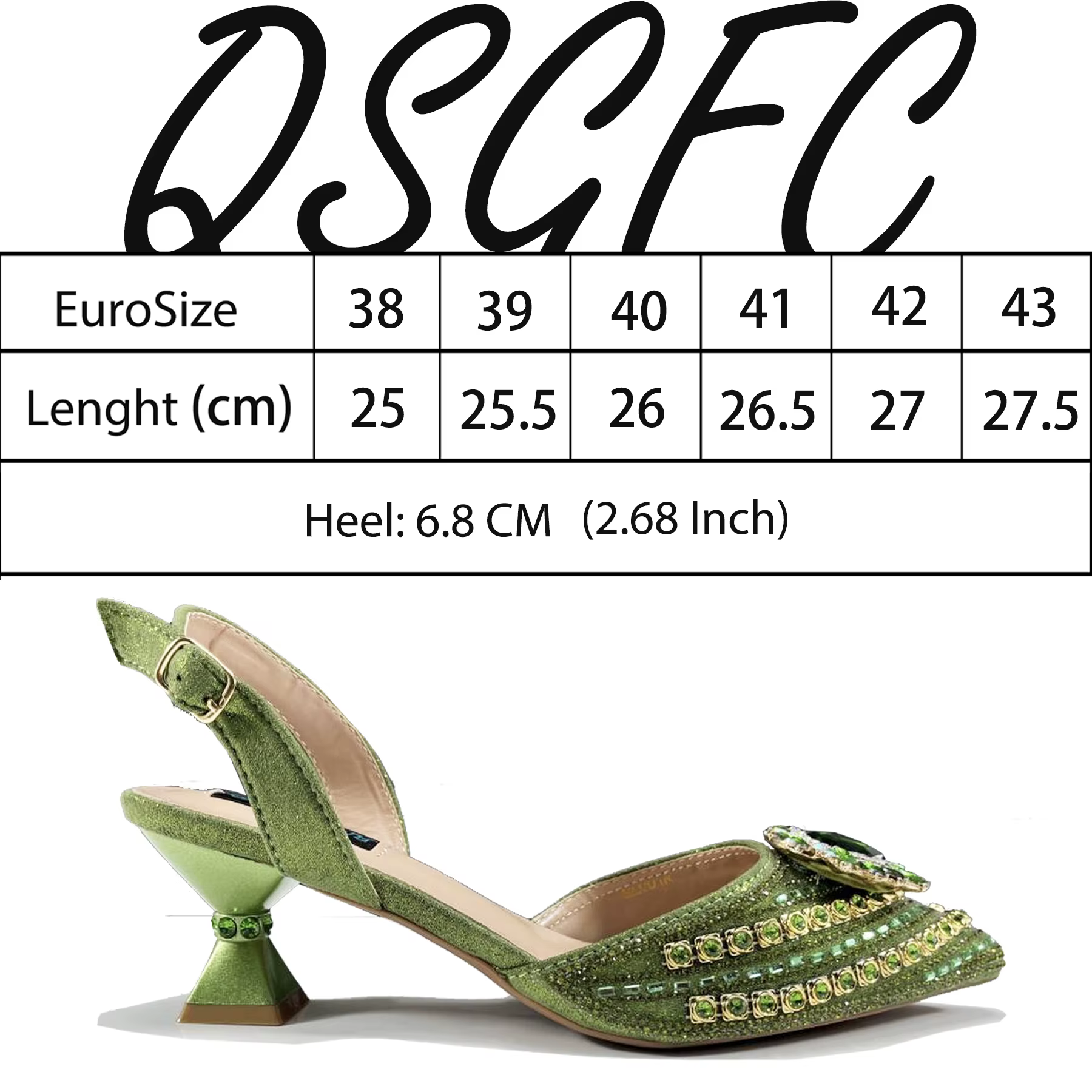Queena Yan Design italien strass bout pointu chaussures à talons hauts et sac assorti ensemble chaus