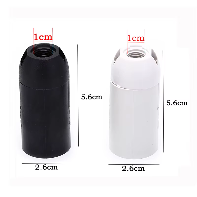 Support de lampe E14 pratique, 10 pièces, anneau d'abat-jour, 2A 250V, 2 couleurs, petit capuchon à 