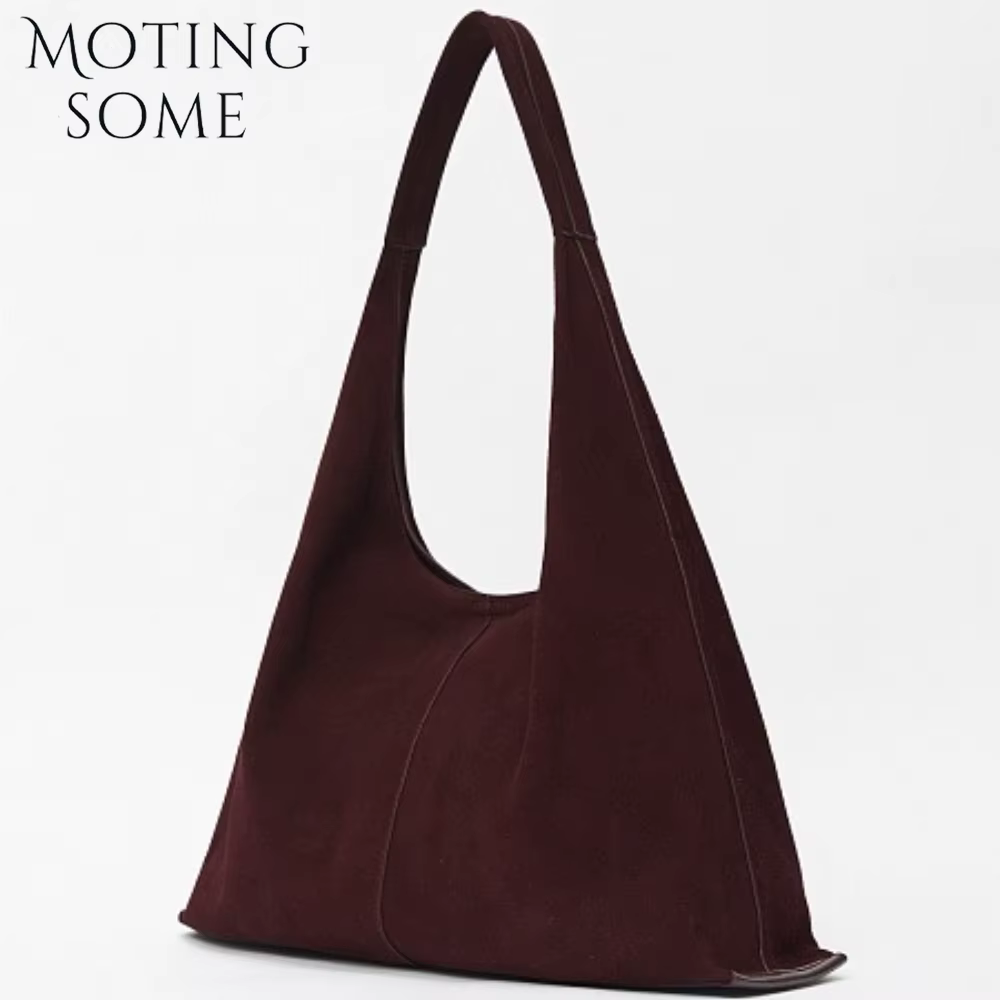 Motingsome Respzed-Sac en daim pour femme, sacs à main de dégager de luxe, fourre-tout décontracté e