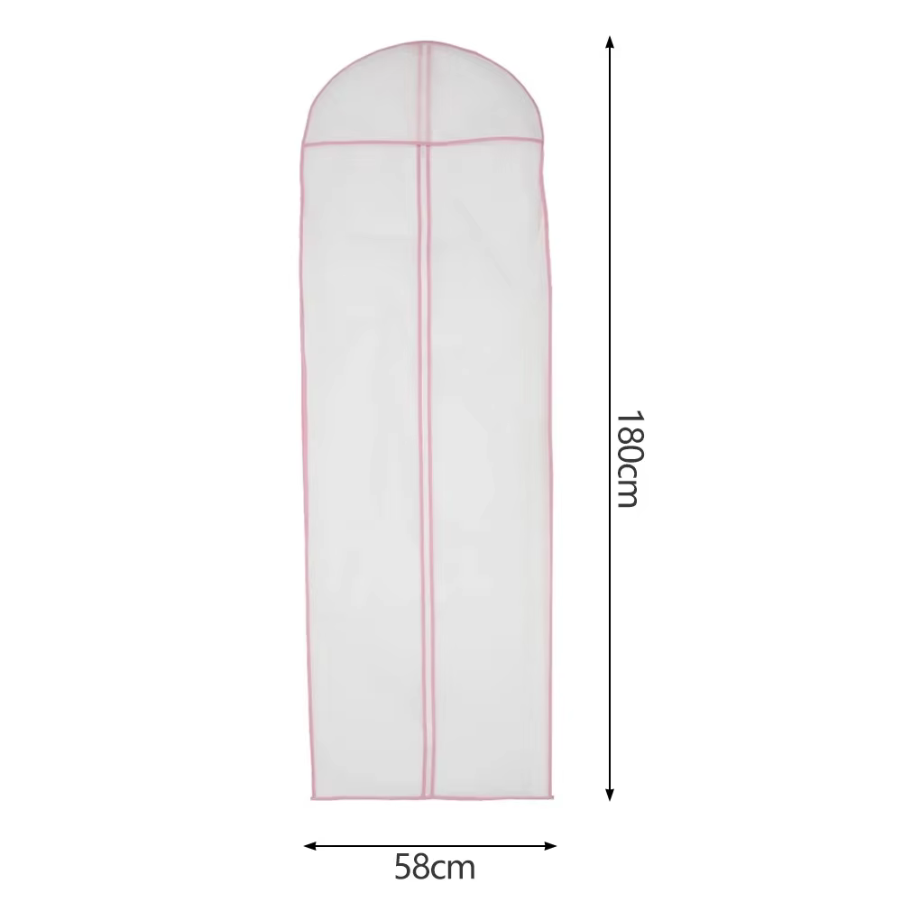 1/2/5 pièces 180cm robe de mariée housse anti-poussière suspendus vêtement de mariée robe vêtements 