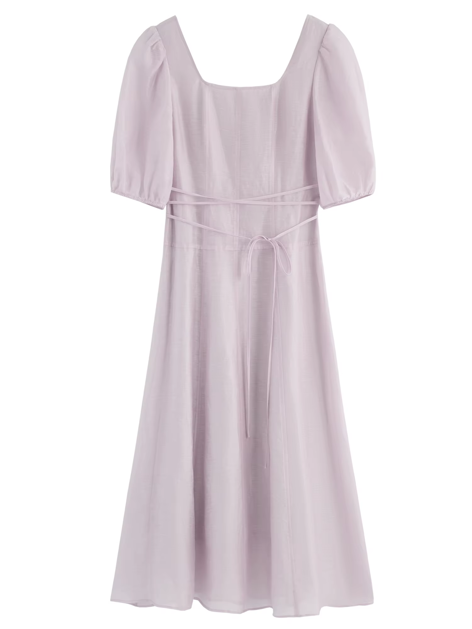 FSLE manches bouffantes col carré robe de Style français pour les femmes 2025 été nouveauté romantiq