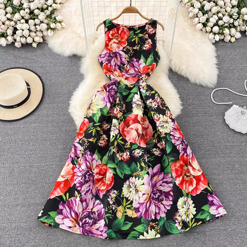 Robe Jacquard à Fleurs pour Femme, Vêtement à Col FibrO, en Glace Précieuse, pour ixde Mariage, Bal,
