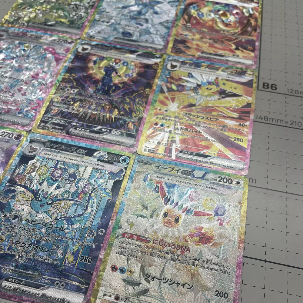 Anime Eeveelution carte Sv8 Eevee Umbreon Sylveon Leafeon Vaporeon 151 haute qualité commerce PTCG p