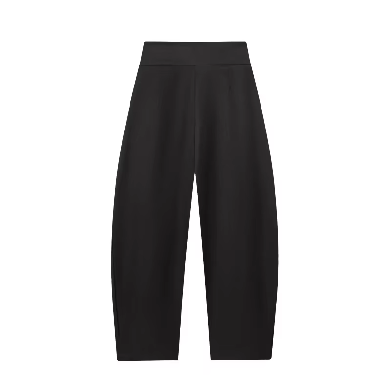 Pantalon palazzo plissé taille haute coupe ample ETJ 2026 pour femme, idéal pour le travail, les voy