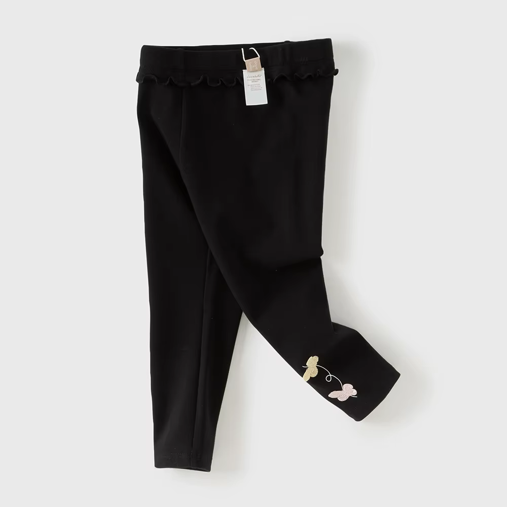 Dave Bella enfants Leggings printemps automne filles mode dentelle pantalon papillon bébé élastique 