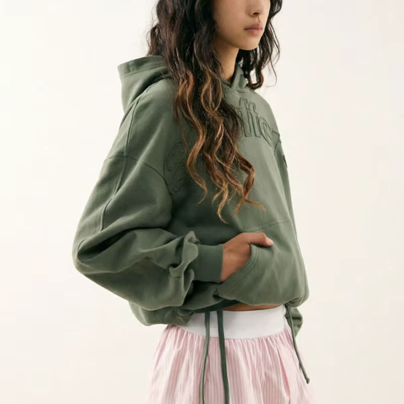 Sweat-shirt à bords bruts avec appliqué, style Y2K, mode streetwear, pour hommes/femmes, sweats à ca