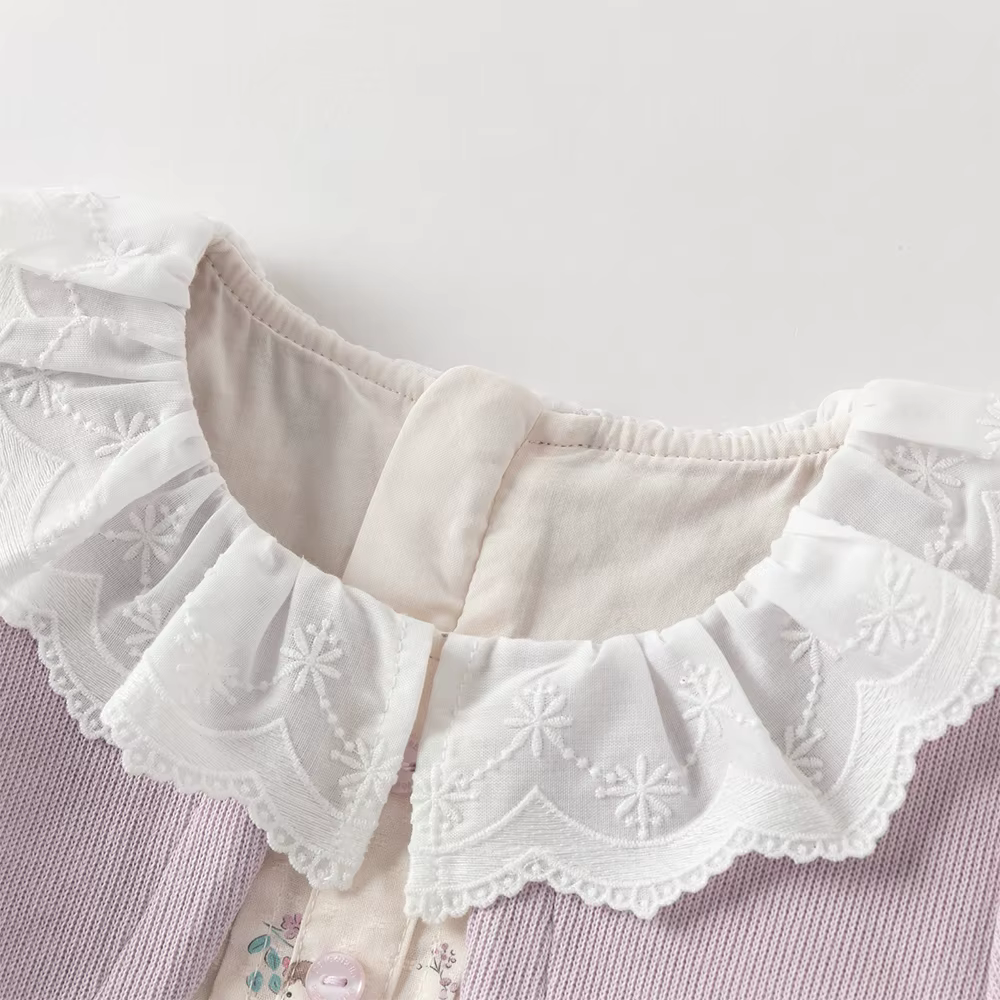 Dave Bella filles robe pull automne printemps coton à manches longues enfants décontracté robe douce
